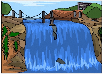 Malvorlagen Wasserfall Ausdrucken